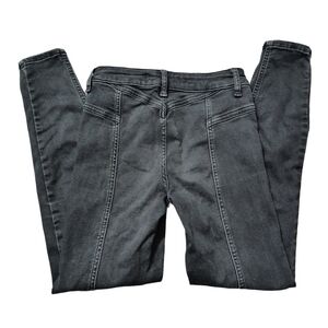 We The Free Riley Skinny Jeans No Back Pocket Western Boho Black Jeans Size 24
